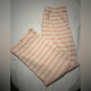 Striped Cream and Pink Women's Pants
